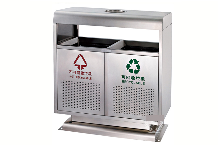 不銹鋼分類環保垃圾桶137